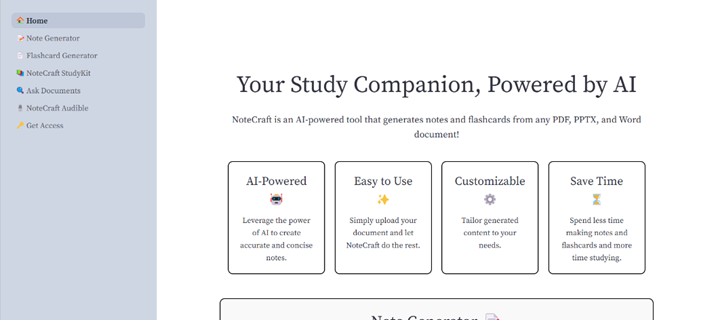 NoteCraft AI